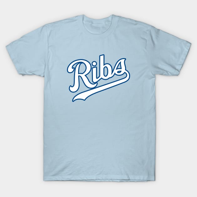 KC Ribs - Powder Blue 2 T-Shirt by KFig21